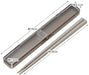 Skater 18cm Antibacterial Adult Chopsticks and Case Set in Mauve Gray - Made in Japan- Japan Figure Store - #1 Bring To You The Best Japanese Goods