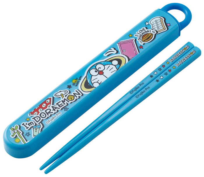 Skater Kids Chopstick and Case Set 16.5cm Antibacterial with Doraemon Stickers Made in Japan- Japan Figure Store - #1 Bring To You The Best Japanese Goods