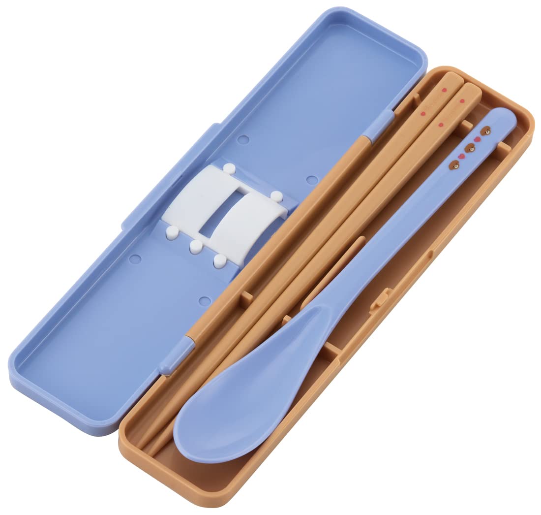 Skater Antibacterial Chopsticks and Spoon Combo Set 18cm Pompon's Dog Design Made in Japan- Japan Figure Store - #1 Bring To You The Best Japanese Goods