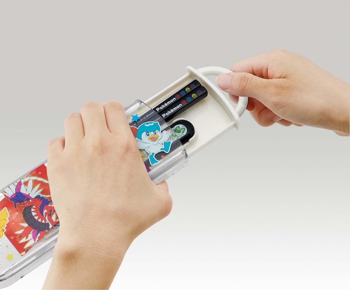 Skater Antibacterial Pokemon Chopsticks and Spoon Set Made in Japan 23N