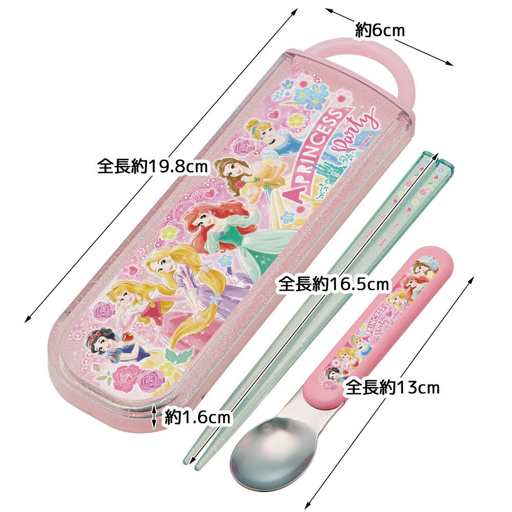 Skater Disney Princess 21 Chopsticks and Spoon Set Made in Japan- Japan Figure Store - #1 Bring To You The Best Japanese Goods