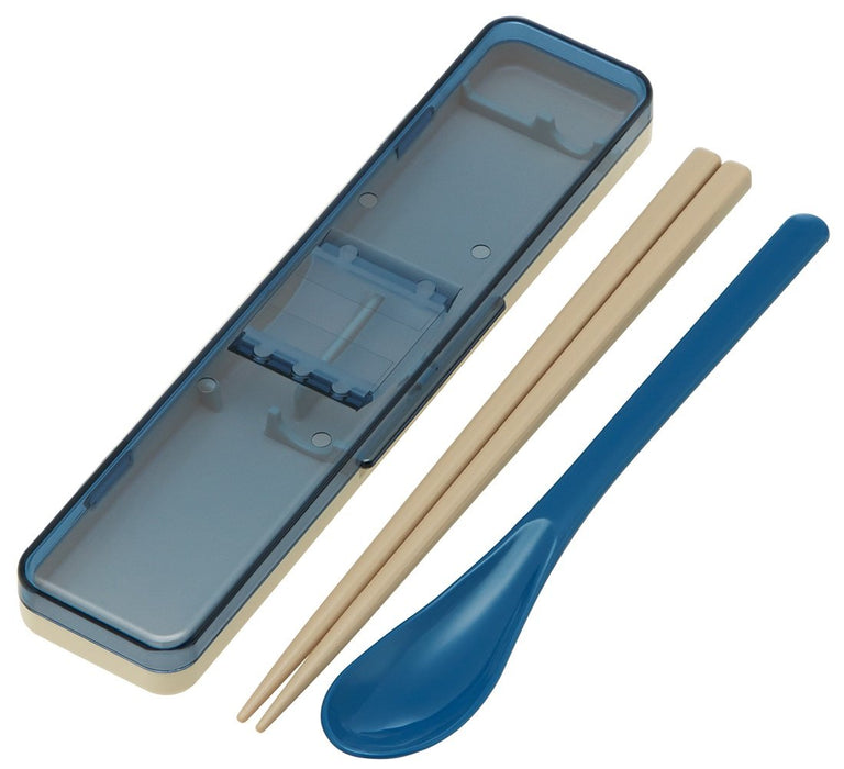Skater Navy Retro French Chopsticks and Spoon Set Made in Japan - CCS3SA-A- Japan Figure Store - #1 Bring To You The Best Japanese Goods