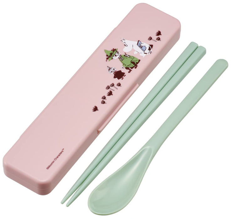 Skater Moomin 18cm Antibacterial Silver Ion Chopsticks and Spoon Set Made in Japan- Japan Figure Store - #1 Bring To You The Best Japanese Goods