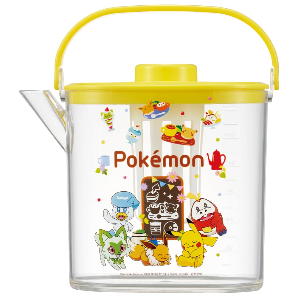 Skater 1.2L Heat Resistant Cold Tea Pot with Strainer Pokemon Cafe Water Bottle- Japan Figure Store - #1 Bring To You The Best Japanese Goods