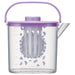 Skater 1.2L Heat Resistant Cold Tea Pot with Strainer - Kuromi Flower Wreath Design- Japan Figure Store - #1 Bring To You The Best Japanese Goods