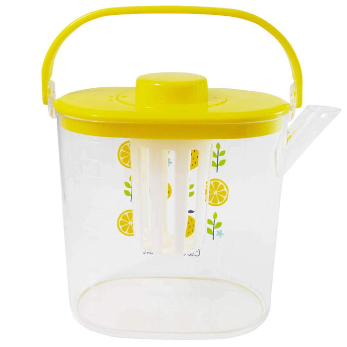 Skater 1.2L Cold Tea Pot with Tea Strainer Lemon Design CM10 Model- Japan Figure Store - #1 Bring To You The Best Japanese Goods