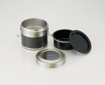 Skater Large Capacity 840ml Stainless Steel Lunch Box Vacuum Insulated Rice Bowl Carbon Tone- Japan Figure Store - #1 Bring To You The Best Japanese Goods