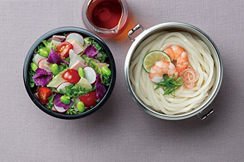 Skater Large Capacity 840ml Stainless Steel Lunch Box Vacuum Insulated Rice Bowl Carbon Tone- Japan Figure Store - #1 Bring To You The Best Japanese Goods