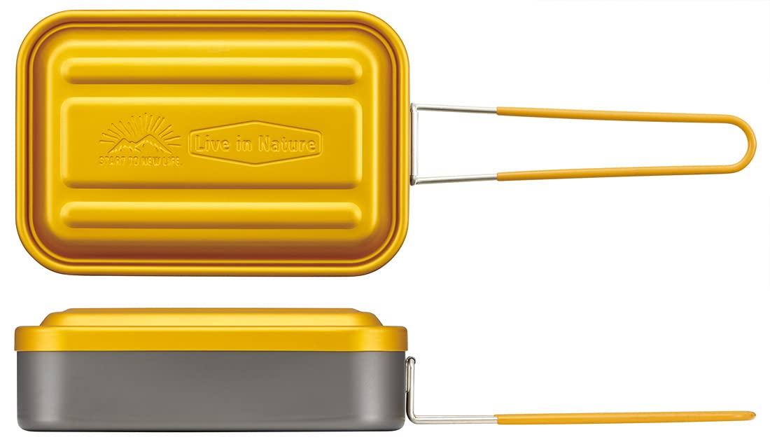 Skater 1000ml Yellow Outdoor Messtin - No Seasoning Required AFTM10N-A- Japan Figure Store - #1 Bring To You The Best Japanese Goods