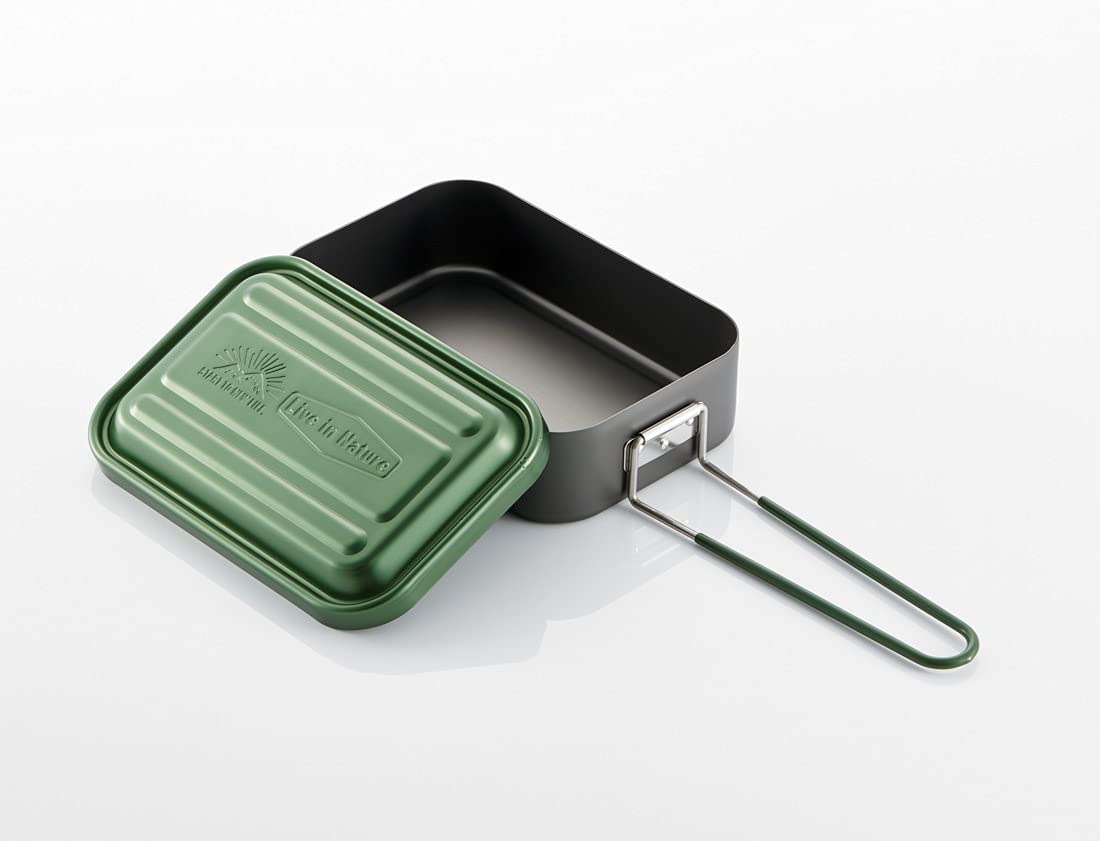 Skater Green 850ml Outdoor Messtin - No Seasoning Required AFTM8N-A Model- Japan Figure Store - #1 Bring To You The Best Japanese Goods