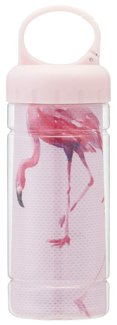 Skater Flamingo Cooling Towel 30x100cm Cool to Touch with Case - TOC1- Japan Figure Store - #1 Bring To You The Best Japanese Goods