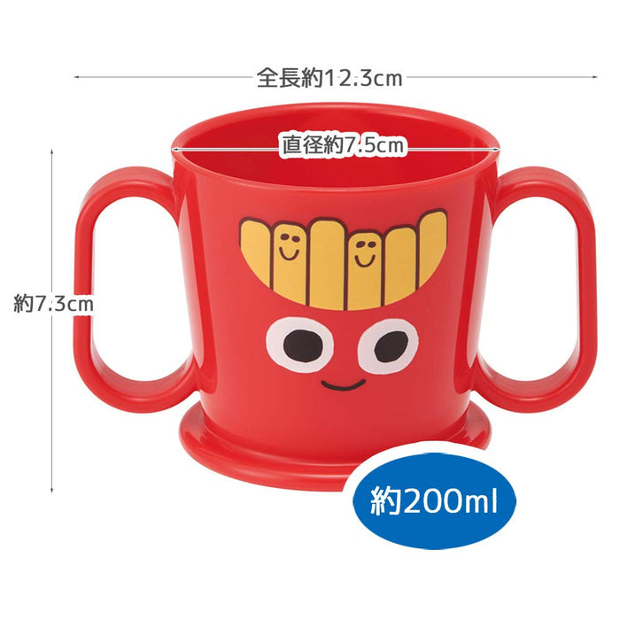 Skater Kids Training Mug 200ml Made in Japan Burger and Potato Design- Japan Figure Store - #1 Bring To You The Best Japanese Goods