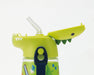 Skater Dinosaur Water Bottle - 420ml Die-Cut Bottle with Straw Pshc4Dk-A- Japan Figure Store - #1 Bring To You The Best Japanese Goods
