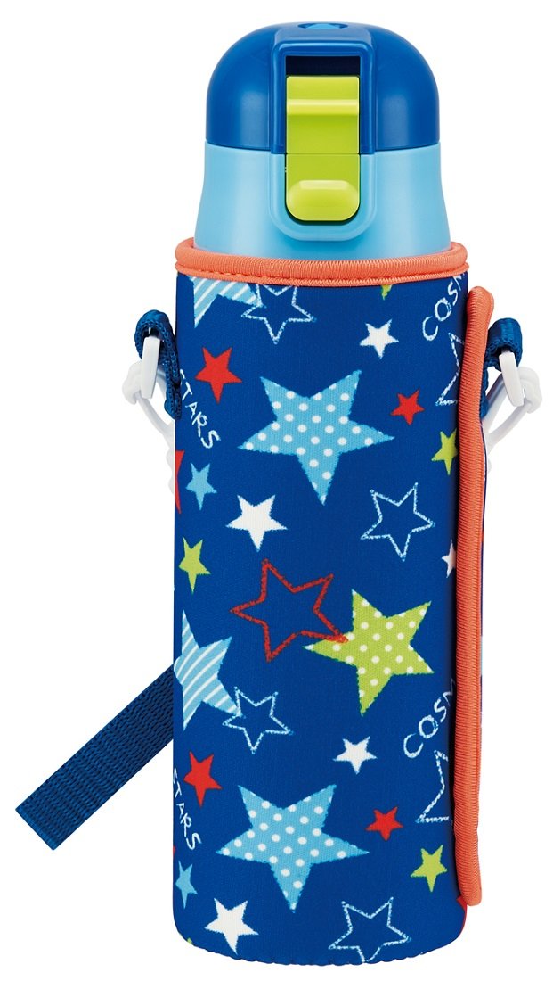 Skater Star Boy Stainless Steel Water Bottle 470ml with Cover - KSDC4-A- Japan Figure Store - #1 Bring To You The Best Japanese Goods
