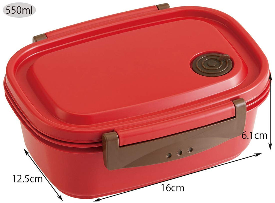 Skater Red Sealable Lunch Box - Medium Lightweight Microwave Safe 550ml Storage Container XPM4-A- Japan Figure Store - #1 Bring To You The Best Japanese Goods