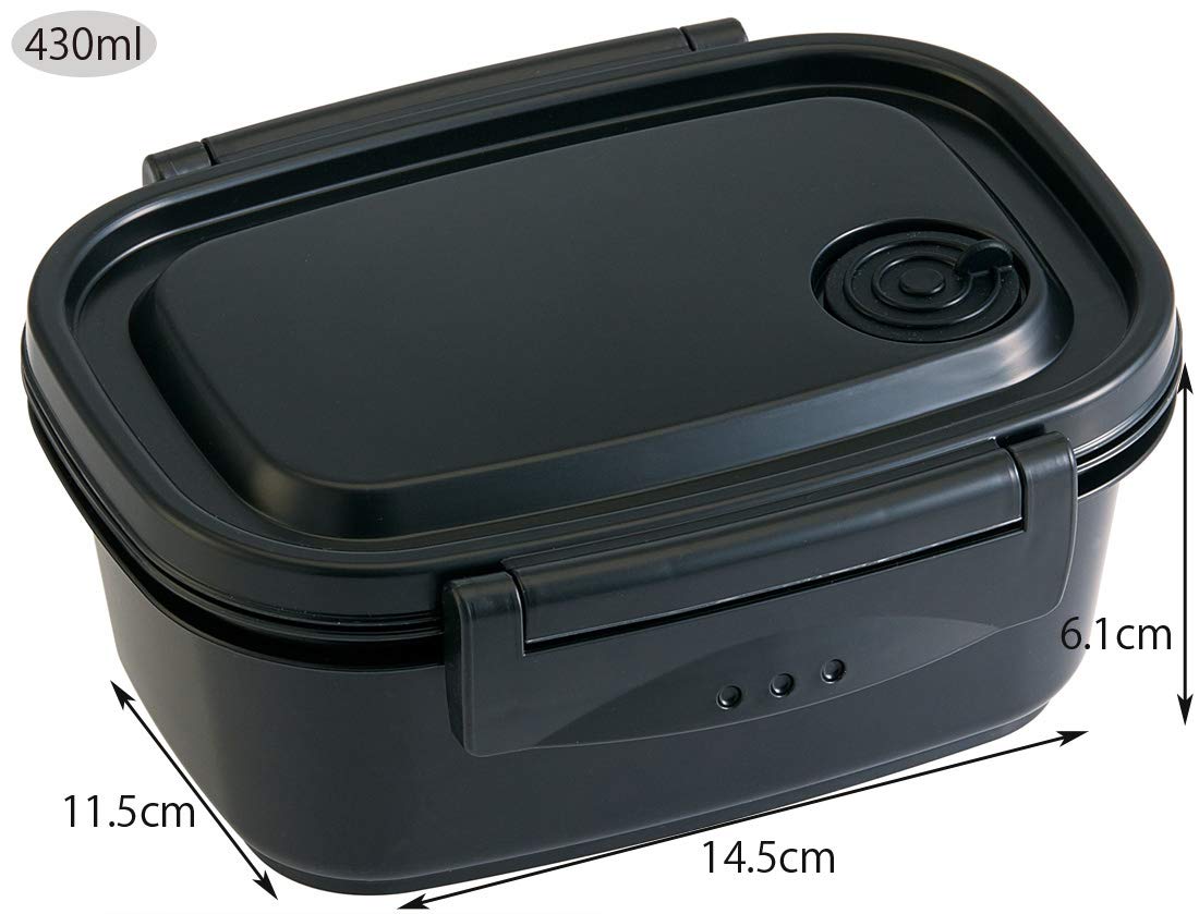 Skater 430ml Microwave-Safe Lunch Box - Lightweight Black Storage Container XPM3- Japan Figure Store - #1 Bring To You The Best Japanese Goods