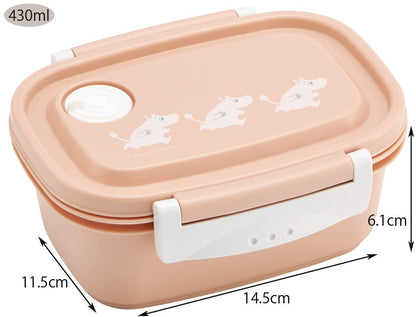 Skater Moomin 430ml Microwave Safe Easy Lunch Box - Light and Sealable Storage Container- Japan Figure Store - #1 Bring To You The Best Japanese Goods