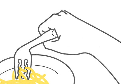 Skater Curved Neck Noodle Fork Brown Easy-to-Eat - Ftcs1 Skater- Japan Figure Store - #1 Bring To You The Best Japanese Goods