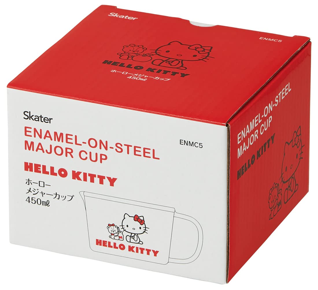 Skater 450ml Enamel Measuring Cup Hello Kitty and Tiny Chum Series ENMC5-A- Japan Figure Store - #1 Bring To You The Best Japanese Goods