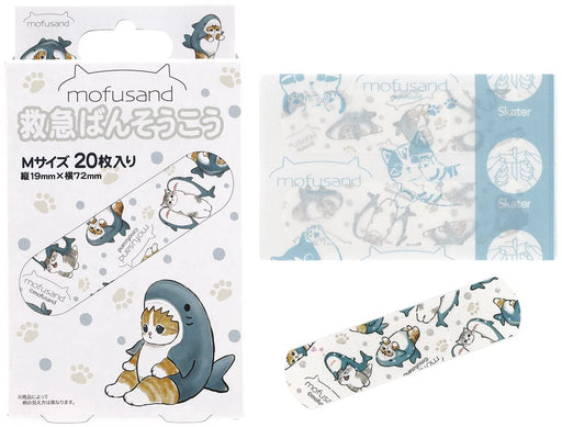Skater Mofusand Medium Size First Aid Bandages 20 Pieces Made in Japan- Japan Figure Store - #1 Bring To You The Best Japanese Goods