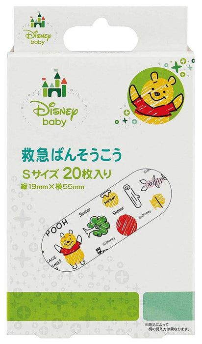 Skater Disney Winnie the Pooh First Aid Bandage Size S Cut Band Pack of 20 Qqb2-A- Japan Figure Store - #1 Bring To You The Best Japanese Goods