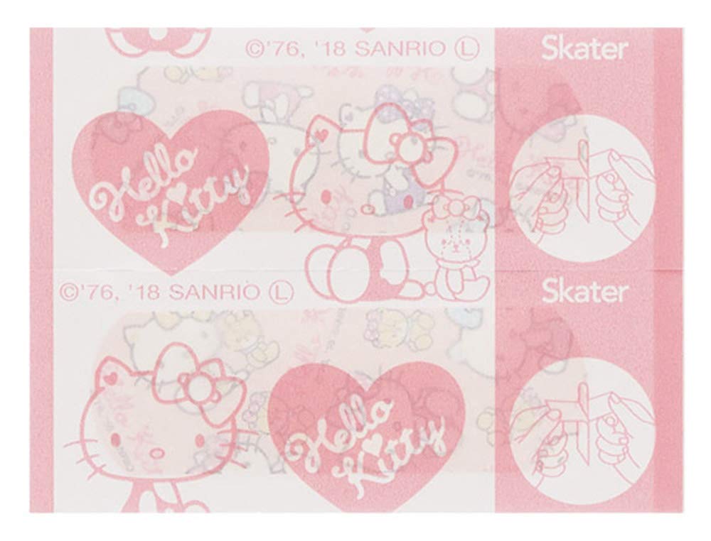 Skater Hello Kitty Pastel First Aid Bandage Small Size Pack of 20- Japan Figure Store - #1 Bring To You The Best Japanese Goods