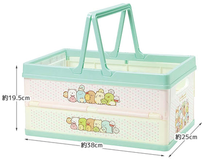Skater Sumikko Gurashi Foldable Toy Storage Box 38x25x19.5cm Stackable Basket with Handle- Japan Figure Store - #1 Bring To You The Best Japanese Goods