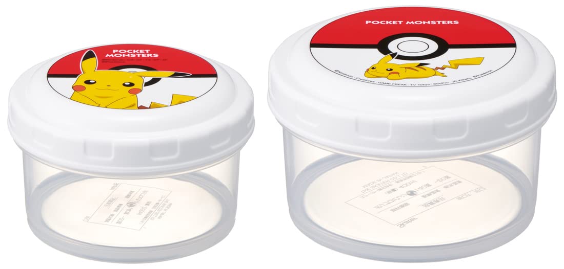 Skater Pokemon Monster Ball Lunch Box Set of 2 Made in Japan - S/M Food Storage Containers- Japan Figure Store - #1 Bring To You The Best Japanese Goods