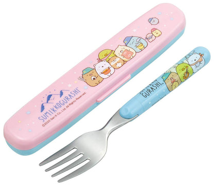Skater Sumikko Gurashi Camping Fork Case Set 14.2cm 15.1x3.3x1.8cm - FC3A- Japan Figure Store - #1 Bring To You The Best Japanese Goods