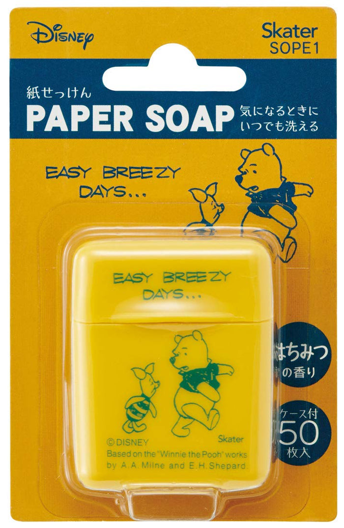 Skater Disney Winnie The Pooh Honey-Scented Portable Hand Soap Paper 50 Sheets- Japan Figure Store - #1 Bring To You The Best Japanese Goods