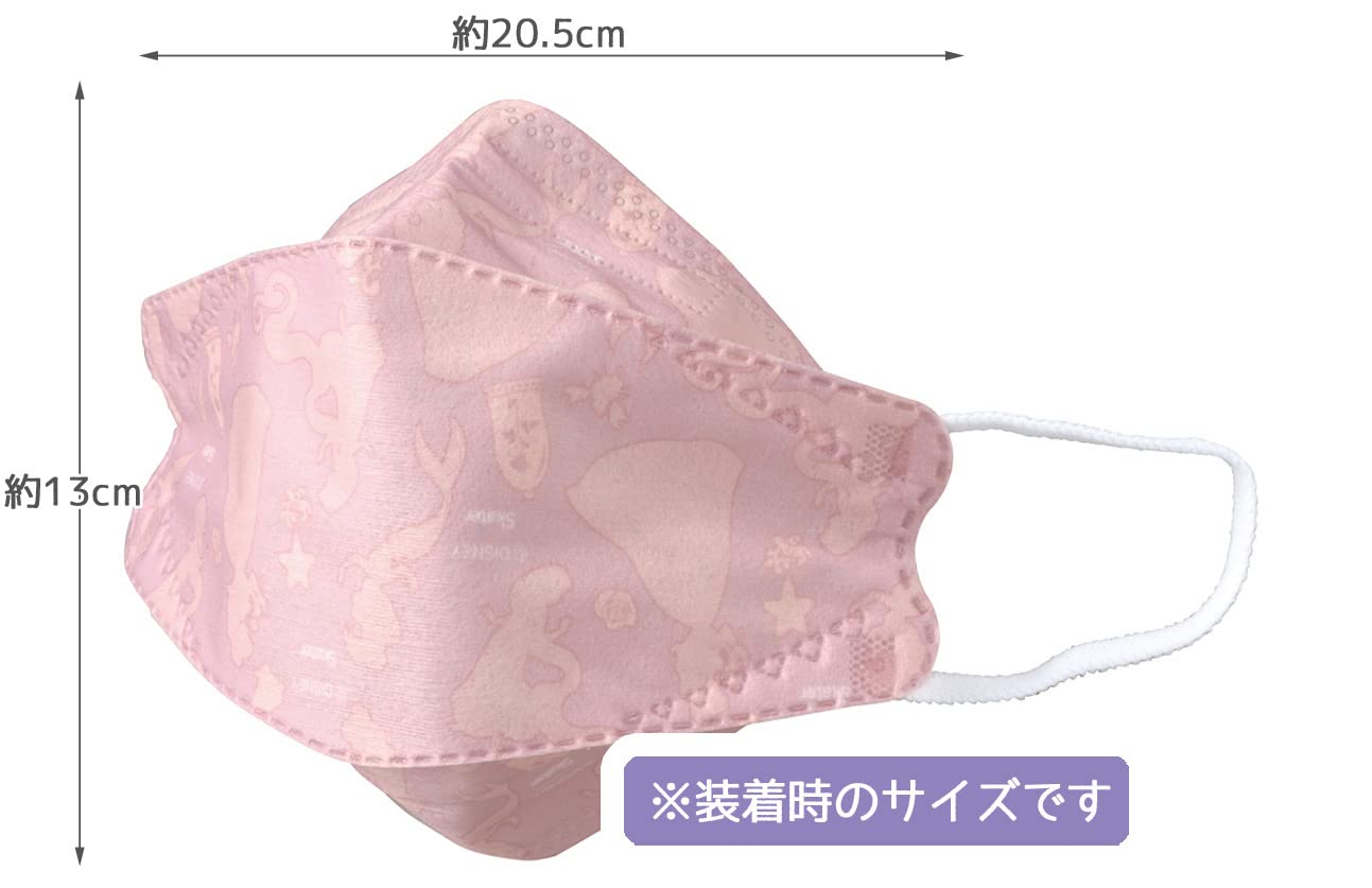 Skater Disney Princess High-Performance 3D 3-Layer Mask Regular Size 5-Pack- Japan Figure Store - #1 Bring To You The Best Japanese Goods