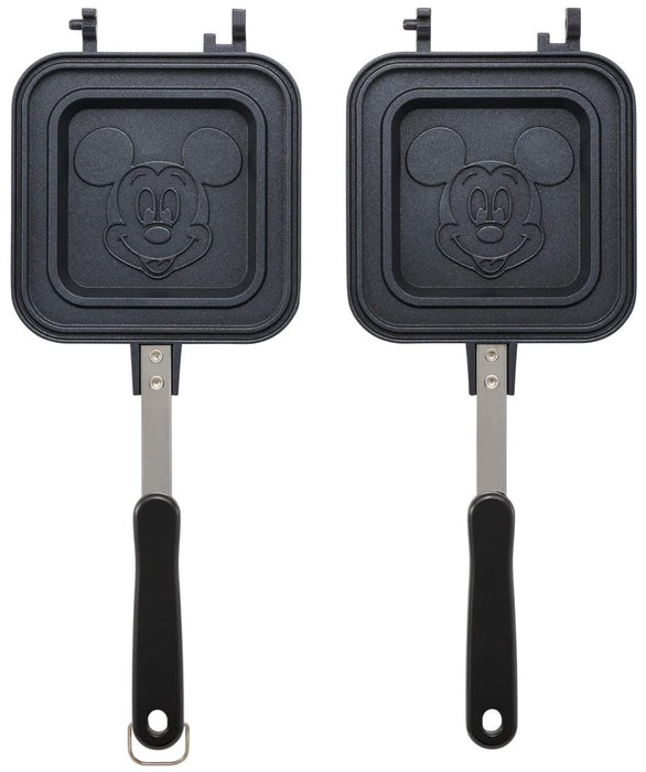 Skater Disney Mickey Mouse Aluminum Hot Sandwich Maker Easy to Clean Alhos1-A- Japan Figure Store - #1 Bring To You The Best Japanese Goods