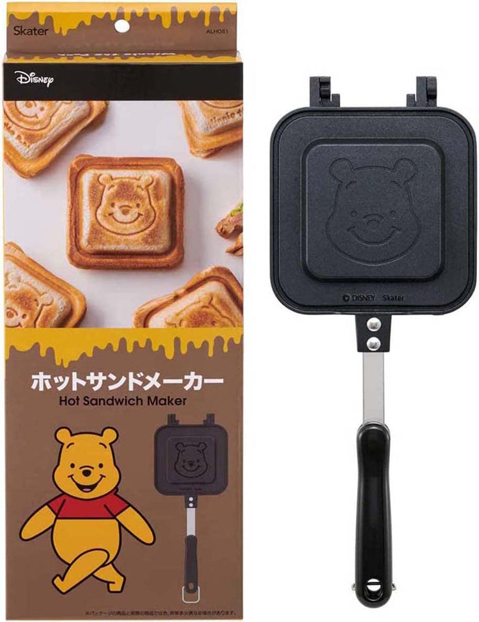 Skater Easy-to-Clean Aluminum Disney Winnie The Pooh Hot Sandwich Maker - Direct Flame- Japan Figure Store - #1 Bring To You The Best Japanese Goods