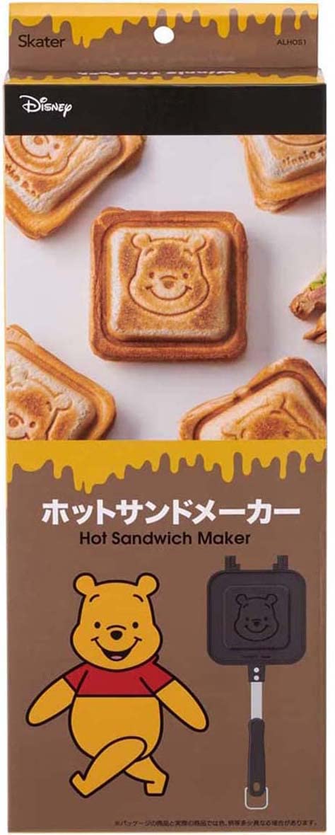 Skater Easy-to-Clean Aluminum Disney Winnie The Pooh Hot Sandwich Maker - Direct Flame- Japan Figure Store - #1 Bring To You The Best Japanese Goods