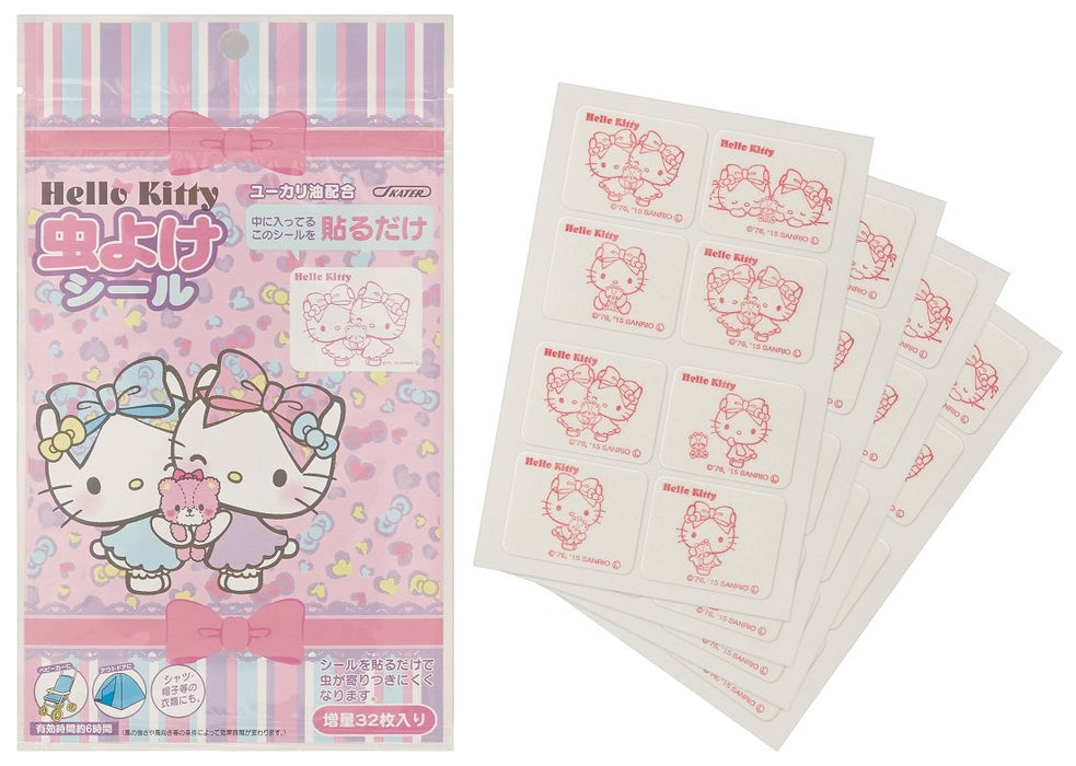 Skater Hello Kitty Leopard Insect Repellent Stickers 32 Pack Made in Japan- Japan Figure Store - #1 Bring To You The Best Japanese Goods