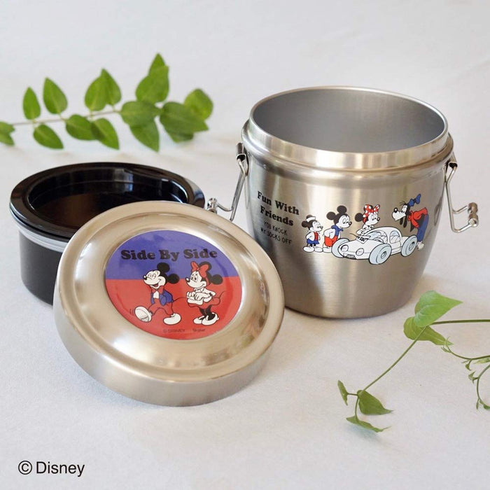 Skater Mickey Mouse 550ml Stainless Steel Insulated Lunch Box- Japan Figure Store - #1 Bring To You The Best Japanese Goods
