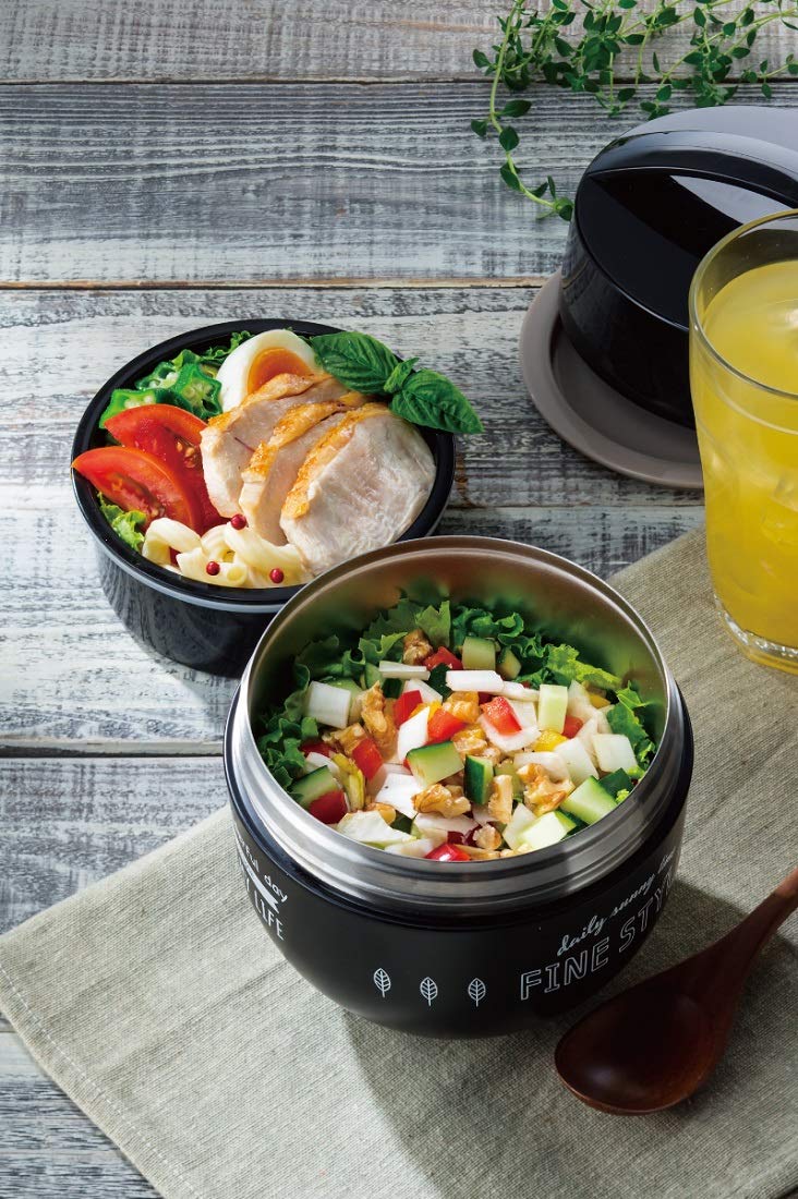 Skater Moomin Stripe Insulated 540ml Rice Bowl Lunch Box Jar Model Ldnc6- Japan Figure Store - #1 Bring To You The Best Japanese Goods