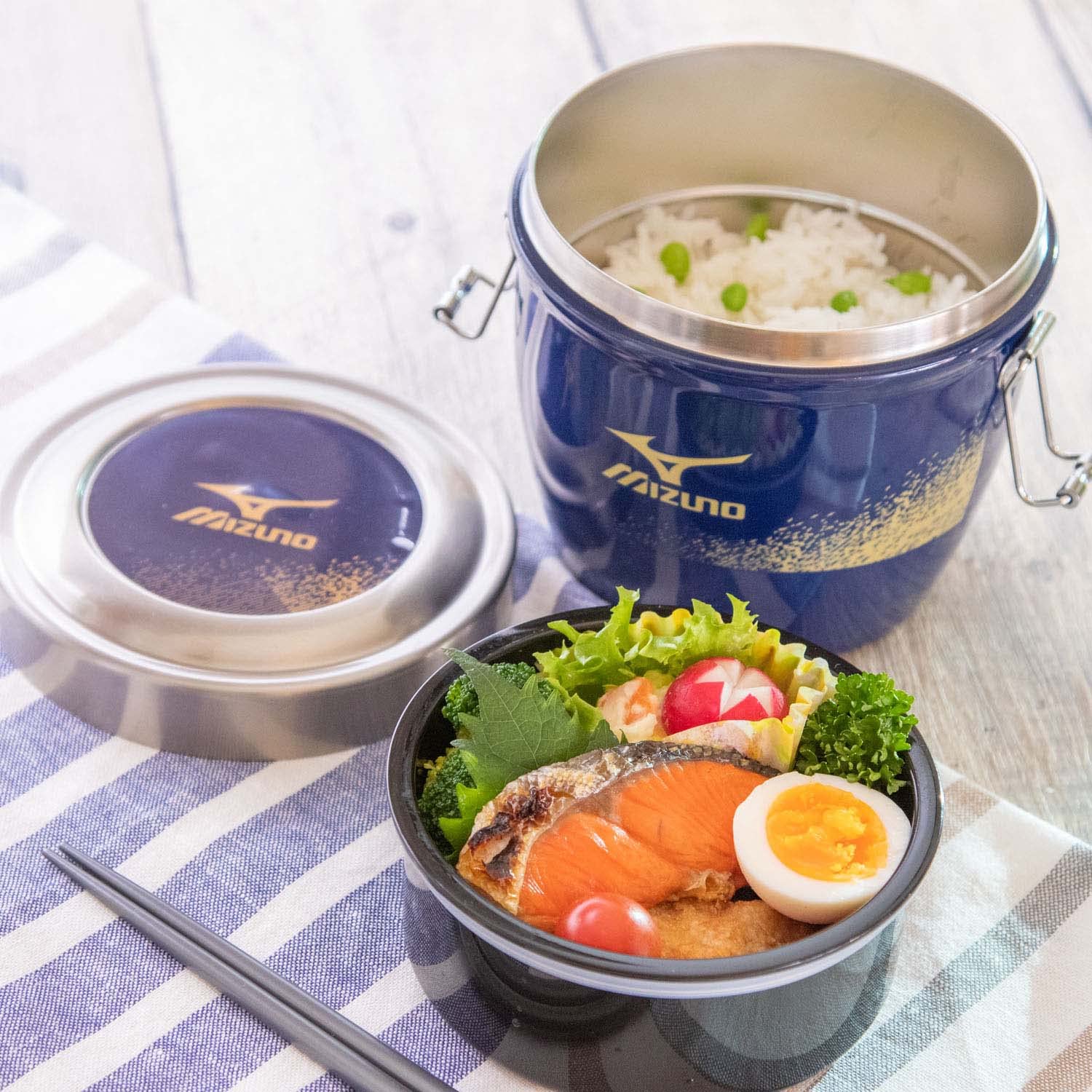 Skater 800ml Insulated Stainless Steel Rice Bowl Lunch Box - Mizuno Stlbd8-A- Japan Figure Store - #1 Bring To You The Best Japanese Goods