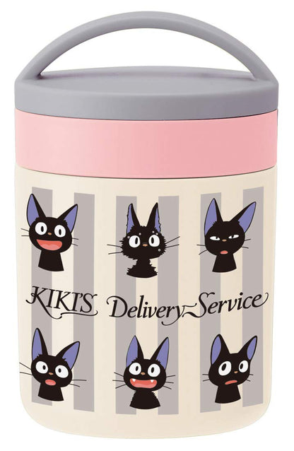 Skater 300ml Insulated Soup Jar - Kiki's Delivery Service Jiji Face Design from Ghibli LJFC3- Japan Figure Store - #1 Bring To You The Best Japanese Goods