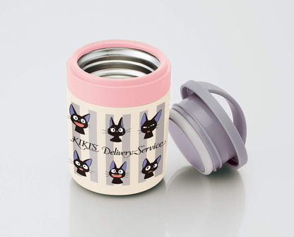 Skater 300ml Insulated Soup Jar - Kiki's Delivery Service Jiji Face Design from Ghibli LJFC3- Japan Figure Store - #1 Bring To You The Best Japanese Goods