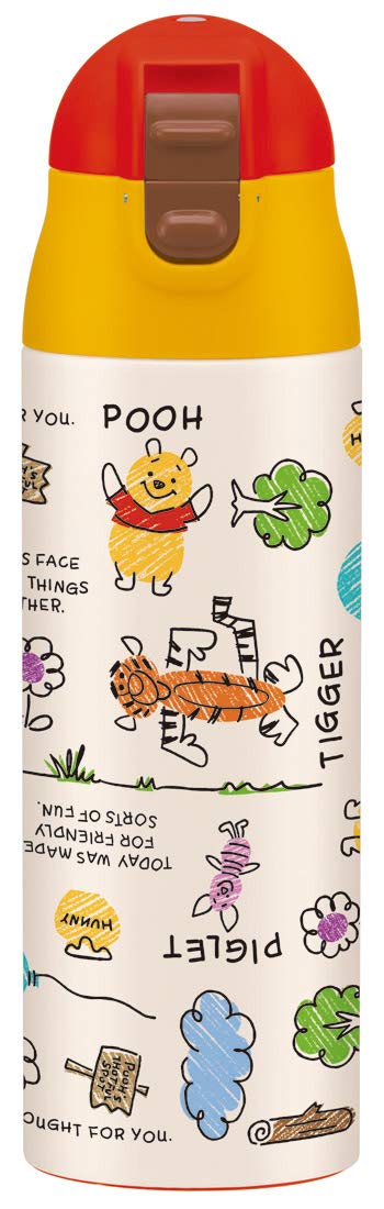 Skater Disney Winnie The Pooh 500ml Insulated Stainless-Steel Bottle - Smib5- Japan Figure Store - #1 Bring To You The Best Japanese Goods