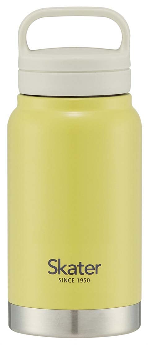 Skater 350ml Insulated Stainless Steel Mug Bottle with Screw Handle Dull Yellow- Japan Figure Store - #1 Bring To You The Best Japanese Goods