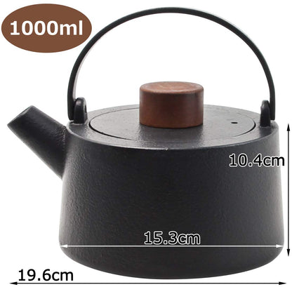 Skater ITP2 1000ml Black Iron Teapot and Tea Kettle- Japan Figure Store - #1 Bring To You The Best Japanese Goods