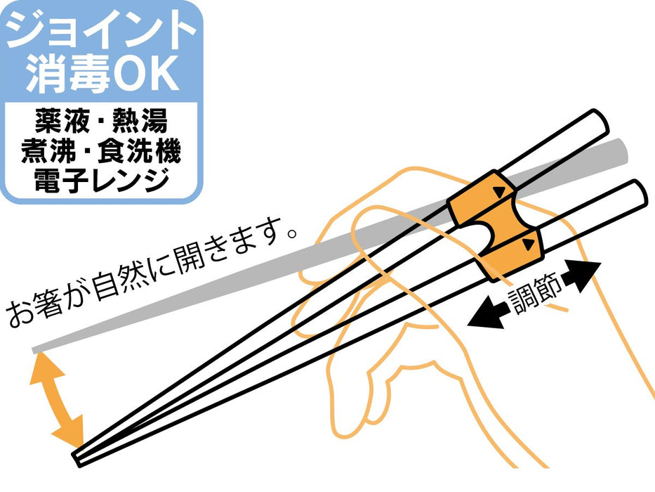 Skater Basic Chopsticks and Case Set - Durable Joint Style ASPC45- Japan Figure Store - #1 Bring To You The Best Japanese Goods