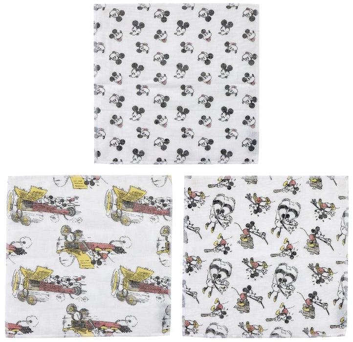 Skater Disney Mickey Mouse Fabric Dishcloth 30 X 30 cm 3-piece Set- Japan Figure Store - #1 Bring To You The Best Japanese Goods