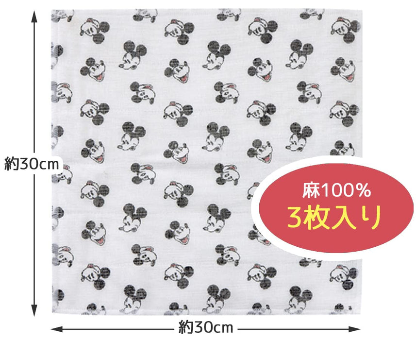 Skater Disney Mickey Mouse Fabric Dishcloth 30 X 30 cm 3-piece Set- Japan Figure Store - #1 Bring To You The Best Japanese Goods