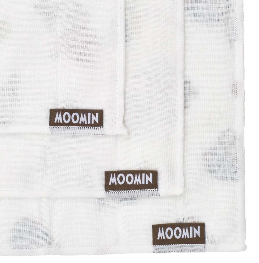 Skater Moomin Kaya Fabric Dishcloth 30x30cm 3-Piece Set KFKC3-A- Japan Figure Store - #1 Bring To You The Best Japanese Goods