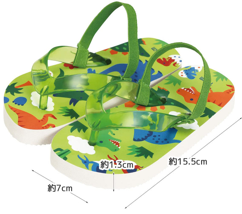 Skater Dinosaur Kids Beach Sandals Size 15cm - Fun and Comfortable Footwear- Japan Figure Store - #1 Bring To You The Best Japanese Goods