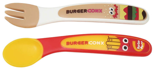 Skater Kids Burger Mix Spoon & Fork Set 12Cm - Skater Sfb2- Japan Figure Store - #1 Bring To You The Best Japanese Goods