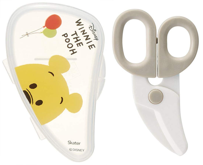 Skater Disney Winnie The Pooh Baby Food Cutter Kitchen Scissors BFC1- Japan Figure Store - #1 Bring To You The Best Japanese Goods